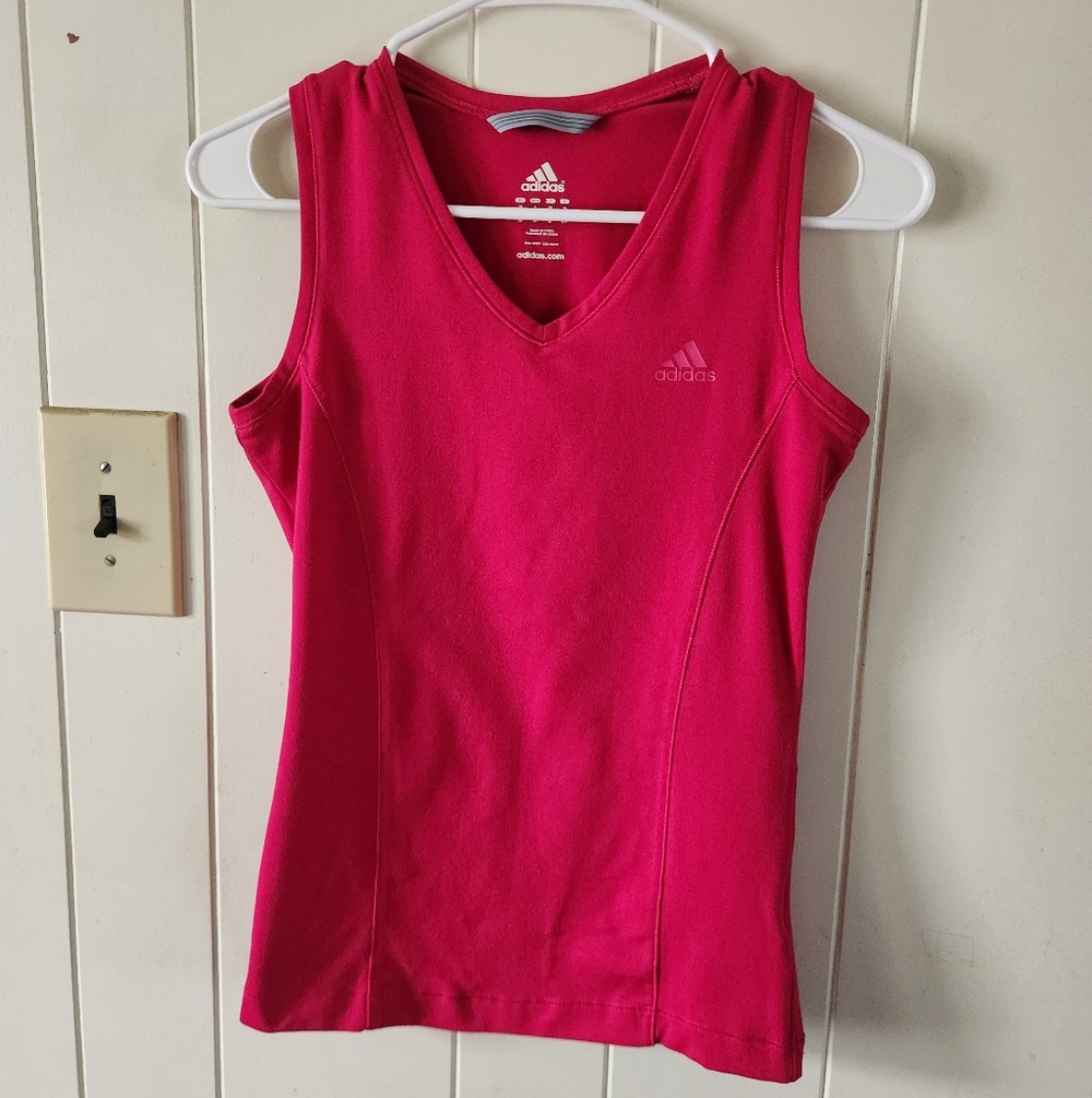 Adidas Women's Vivid Pink Tank Top Size S